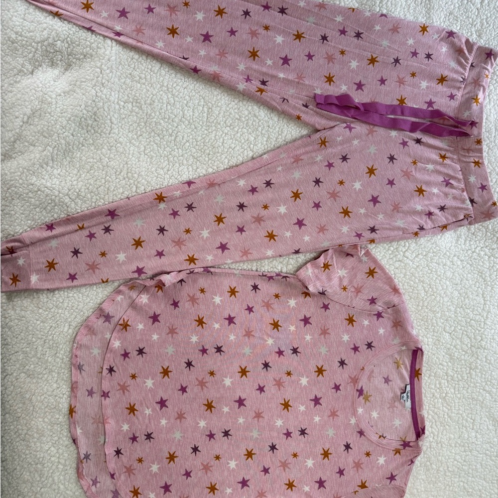 Pink Star Pattern Pajama Set